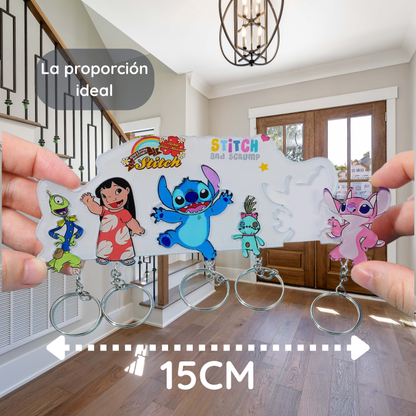 Hakuna Keys™ – Colgador de llaves Stitch & Lilo
