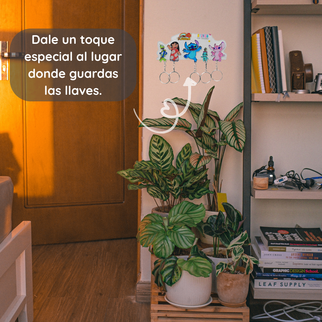 Hakuna Keys™ – Colgador de llaves Stitch & Lilo